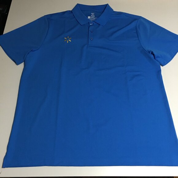 Walmart Other - Walmart Polo Shirt Size XL Blue Employee Uniform Workwear Stretch Mens